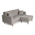 thumbnail image 3 of Sala Modular Sofá Cama Reversible Makora Lino Gris Claro Modelo Jerome, 3 of 9