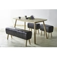 thumbnail image 2 of ACME Dessa Stool  in Black PU & Natural, 2 of 2