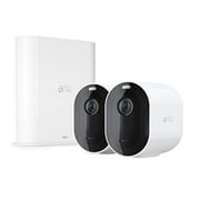Arlo VMS4240P-100NAS Pro 3 Spotlight Camera, 2 Camera Security System, Wire-Free, 2K Video & HDR, Color Night Vision, 2-Way Audio, 6-Month Battery Life, 160?? View, Works with Alexa, White