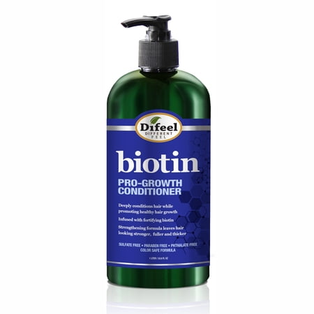 Difeel Biotin Pro-Growth Conditioner, 12 oz Strengthening Formula for Thinning Hair and Regrowth