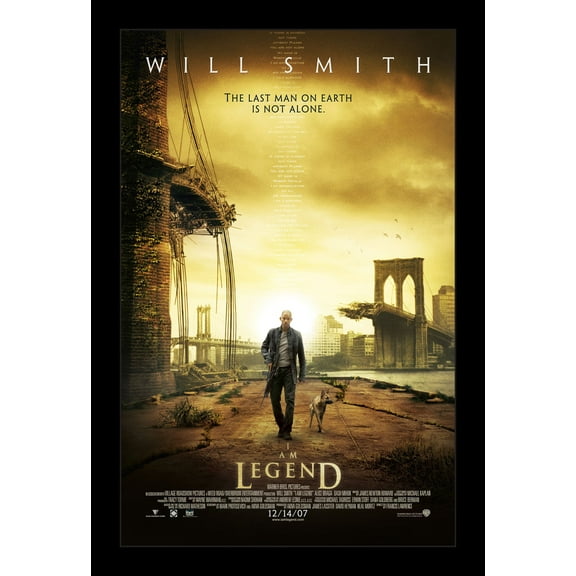 I AM LEGEND - 11x17 Framed Movie Poster
