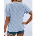 thumbnail image 5 of XuJwPNcy Womens Fashion Tops Cute Puff Sleeve Blouses Dressy Casual Spring Summer Clothes Outfits, 5 of 7