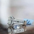 thumbnail image 4 of K-KED Gorgeous 925 Silver Filled Ring Cubic Zirconia Wedding Band Delicate Jewelry Size 6-10-7, 4 of 6