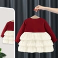 thumbnail image 6 of LYHaoo Elegant Girls Long Sleeve Dress With Big Bow Detail Party Dress For Toddler And Kids Autumn Outfit，Girls Casual Dresses Sizes 6-12 Months White, 6 of 7
