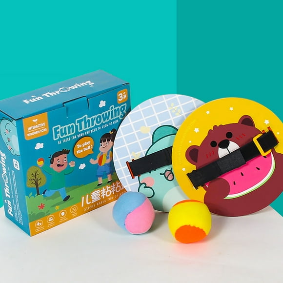 Lolmot Sticky Balls Target Board Set Palm Sticking Cible Ball Fun Parent-Enfant Toss
