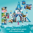 thumbnail image 5 of LEGO Disney Princess Cinderella and Prince Charming's Castle 43206 Doll House, Buildable Toy with 3 Mini Dolls, plus Gus Gus and Lucifer Figures, 5 of 6
