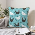 thumbnail image 6 of Kll Lovely Roosters Decorative Throw Pillow Covers Velvet Soft For Couch Sofa Bedroom Living Room Outdoor -18"X18", 6 of 8