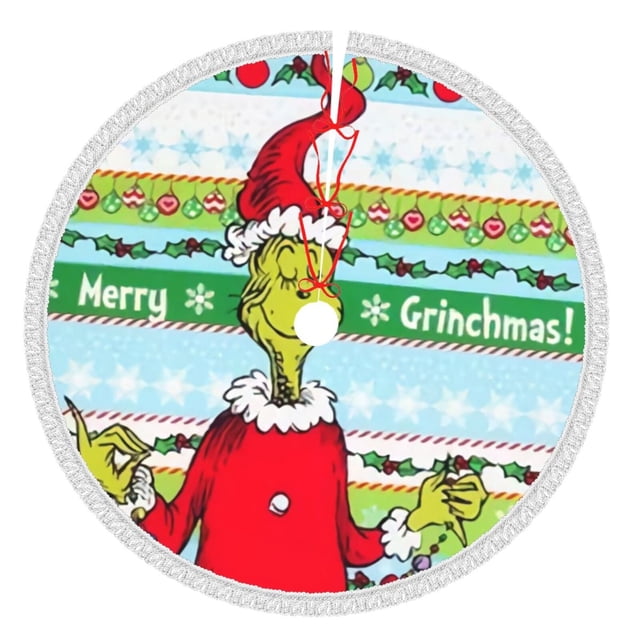 Faldas para árbol de Navidad Grin-Ch de 36 pulgadas, tapete para árbol de Navidad para fiestas de invierno, falda para árbol de Navidad para decoraciones navideñas rústicas