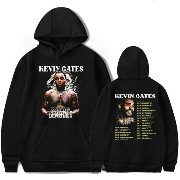 Kevin Gates Only The Generals Tour 2023 Concert Hoodies Merch Popular Graphics Print Unisex Trendy Casual Streetwear Sweatshirt