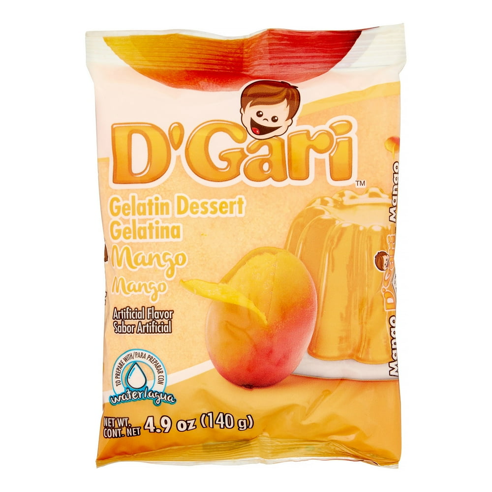 D'Gari Gelatin Dessert, Mango, 4.9 Oz, 1 Count
