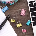 thumbnail image 4 of 40Pcs Binder Clips Assorted Sizes Pastel Paper Clamps Clips Large Medium Small Clips Office Supplies, 4 of 7