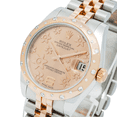 thumbnail image 2 of Pre-Owned Rolex Datejust 31MM 178341 Champagne Floral Dial Diamond Bezel Two Tone Rose Gold Jubilee Bracelet, 2 of 8