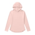 thumbnail image 5 of Rutainlusire Women's Tops Long Sleeve Hooded Sun Protection Athletic Top Women's UPF 50+ Long Sleeve Protection Sports Hooded Solid Color Lightweight Hiking Top With Raglan Sleeves, 5 of 5