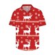 thumbnail image 4 of Hombres de Manga Larga, Navidad Impresa Turndown Collar Blusa, Casual Moda Botón Camisa para las Vacaciones, 4 of 5