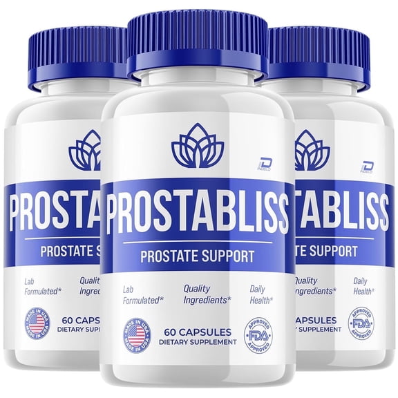 Prostabliss Supplement for Men – Prosta Bliss Pills Advanced Formula, 3 Pack, 180 Capsules
