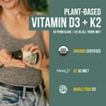 thumbnail image 2 of Organic Plant-D3 + K2 5000 IU Capsules, 2 of 8
