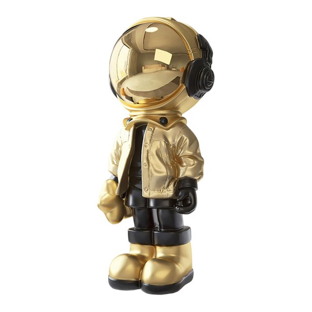 DOLITY Resin Standing Figure, 70cm High Statue, Floor Ornament, Outer Space Theme Model Aureate