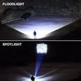thumbnail image 3 of 2 Pack Flashlights High Lumens, Portable Rechargeable Tactical Flashlights, Magnetic Flashlight with 360°COB Light, Zoomable, Waterproof, 4 Modes Lights for Camping Emergencies Car Walking, Black, 3 of 8