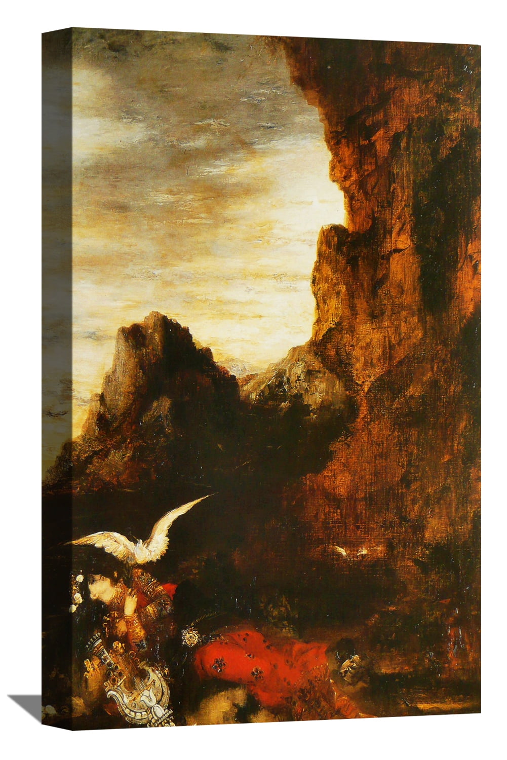 Gustave Moreau Painting Art Print Death of Sappho Symbolism Canvas Art ...
