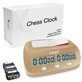 thumbnail image 2 of Reloj de ajedrez LEAP, temporizador profesional digital con alarma, color dorado, 2 of 7