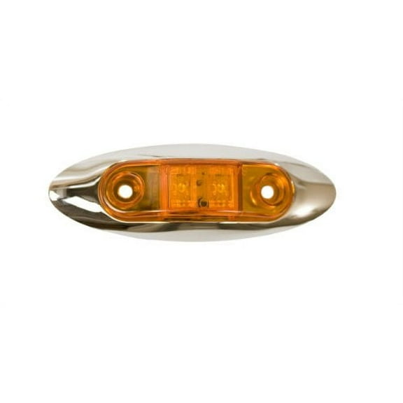 Blazer C330A LED Clearance Light with Chrome Bezel - Amber
