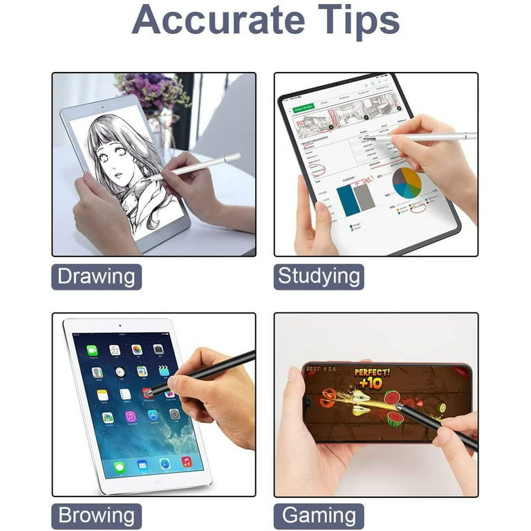 Touch Screen Pen Stylus for iPhone 16/Pro/Max/Plus Fiber Tip