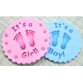 thumbnail image 2 of Designer Stencils C064 It's a Boy/girl Cookie Stencil - 3.5 Inch, Beige/semi-transparent, 2 of 5