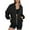 Black, variant on Sakmal Green Women Coats Under 25.00 Athleisure Lightweight Long Sleeve Sleeve Solid with Pockets Sports Womens Jackets Trendy