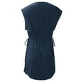 thumbnail image 3 of Women's G-III 4Her by Carl Banks Navy New England Patriots G.O.A.T. Swimsuit Cover-Up, 3 of 3
