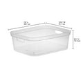 thumbnail image 2 of Sterilite 5.25 x 12 x 15 Inch Storage Bin w/ Carry Handles, Clear, 24 Ct, 2 of 8