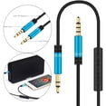 thumbnail image 1 of Cable de sonido Audio estéreo Conversión de transmisión de sonido para automóvil Divisor de auriculares Adaptador divisor compatible auxiliar para shamjiam Cable de audio, 1 of 9