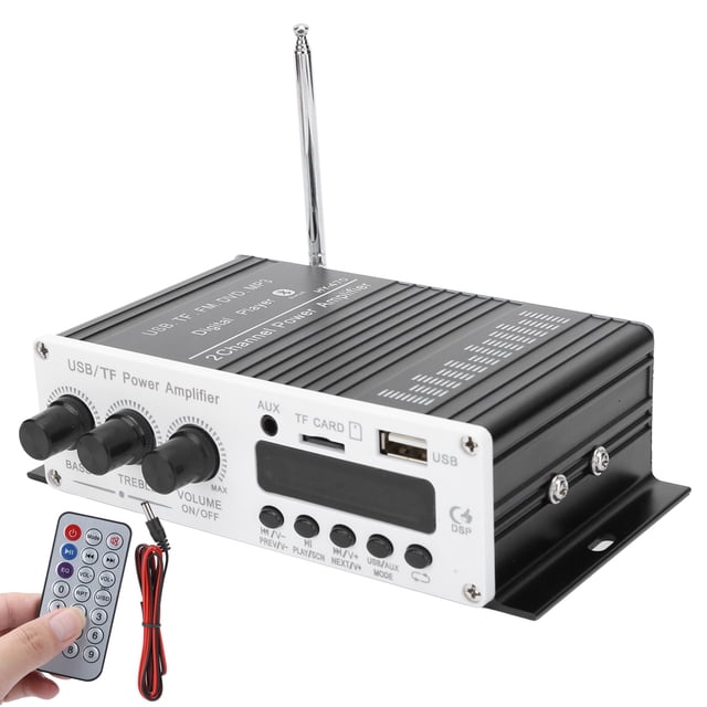 Tarjeta de memoria USB FM 3 en 1 Amplificador de audio estéreo Bluetooth 4.2 Reproductor digital