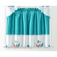 thumbnail image 5 of Plume D' Home 3pc Kitchen Curtain Set (Turquoise Butterfly), 5 of 5