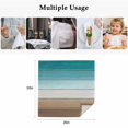 thumbnail image 4 of Teal Brown Cloth Napkins, Rustic Vintage Abstract Ombre Wooden Plank Washable and Reusable Dinner Napkins Set of 4, Table Napkin for Kitchen Party Birthday Wedding Hotel Housewarming 20"x20", 4 of 8