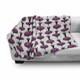 thumbnail image 2 of Nature Art Soft Flannel Fleece Throw Blanket, Healthy Vegetable Theme Human Like Purple Beets Pattern in Cartoon Style, Cozy Plush for Indoor and Outdoor Use, 50" x 60", Multicolor, by Ambesonne, 2 of 5