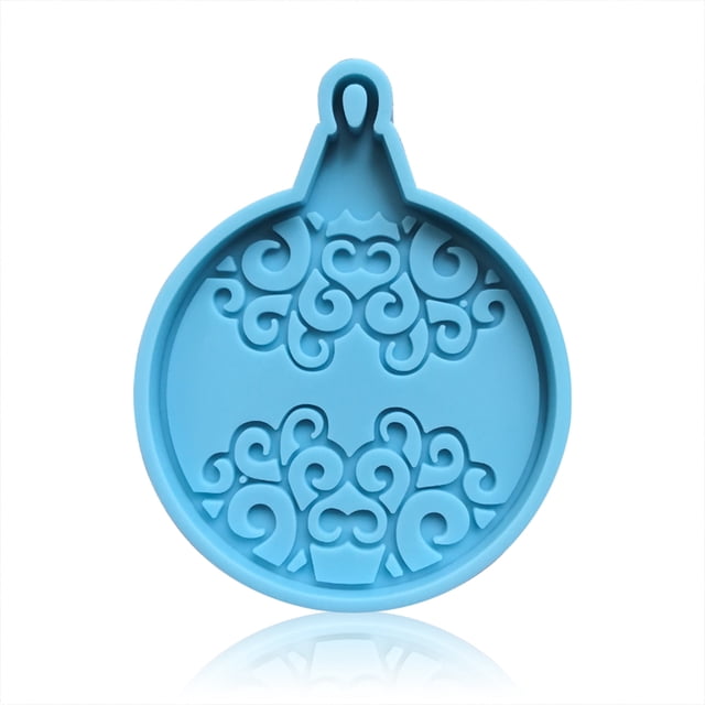 Matsuzay Molde de resina de silicona para Navidad, moldes antiadherentes, molde colgante de copo de nieve, adornos para restaurante, utensilios Type3 NO3