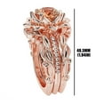 thumbnail image 4 of Odeerbi Vintage Rings for Women New Three-piece Rose Set With Zircon Rings Valentine's Day Gift Multicolor, 4 of 4