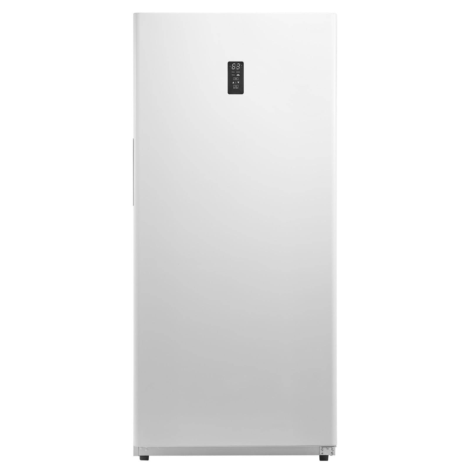 KFFKFF Convertible Upright Freezer/Refrigerator, 20.2 Cu.Ft Frost-Free Unit with Temperature Control, Open Door Alarm, Adjustable Shelves, and LED Lighting for Kitchen, Office, or Garage Use