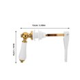 thumbnail image 4 of Miangastore 1 set Universal Front Mount Toilet Handle Tank Flush Lever Replacement Handle Toilet Repair Handle Toilet Trip Levers for Most Front Mount, 4 of 8