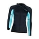 thumbnail image 5 of Traje de neopreno chaqueta traje de buceo manga larga cremallera frontal traje de buceo traje de neopreno superior Mujer Azul XS, 5 of 8