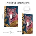 thumbnail image 3 of Disketp Pink Tiger Gold Leaves Decorative Light Switch or Outlet Wall Plate with Safety Cover-Style T, 3 of 6