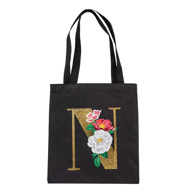 Bolsa de almacenamiento de lino ecológica con mosaico de diamantes para manualidades, decoración del hogar hecha a mano FLhrweasw Nuevo