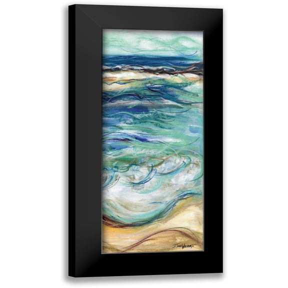 Williams, Todd 8x14 Black Modern Framed Museum Art Print Titled - Coastal Abstract II