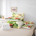 thumbnail image 6 of Castle Fairy Animal Hummingbird Twin Bedding Sets,Chic Flowers Bedding Comforter Set, 6 of 8