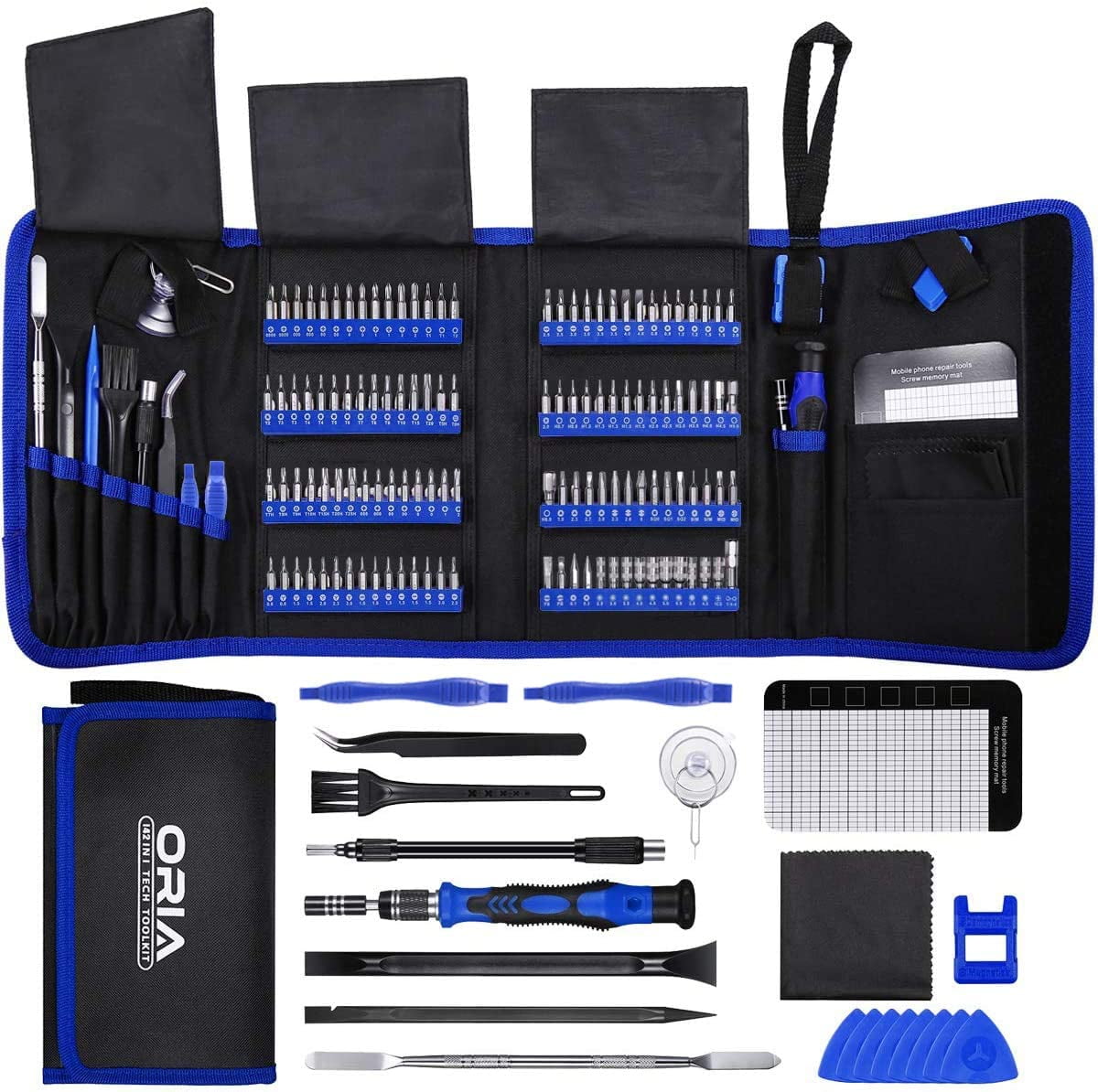 Watches Red ORIA Screwdriver Set 2020 New Magnetic Repair Tools 142 in 1 Precision Screwdriver Kit with 120 Screwdrivers Bits Portable Bag for MacBook Laptop 