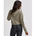 thumbnail image 3 of Hanes Originals Women's French Terry Cropped Hoodie Oregano Heather 2XL, 3 of 4