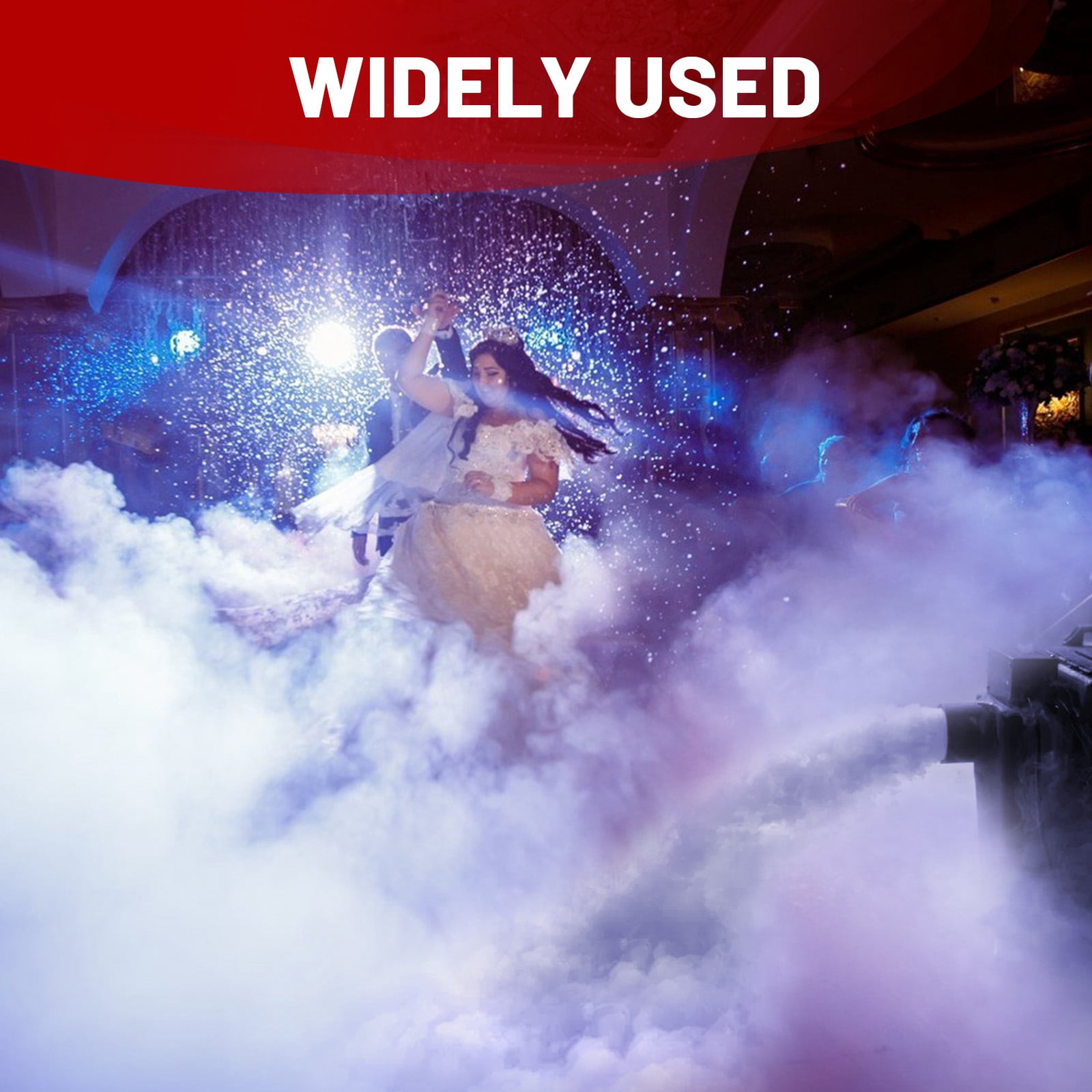 ‌High-Performance Low-Lying Fog Generator 6000W - Dual-Mode Manual/DMX Control, CE/ROHS Certified for Indoor/Outdoor Events, Weddings, Clubs & Film Productions‌