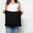thumbnail image 3 of Throw Pillow Covers 16x16 Inch, Black Decorative Pillow Cases for Couch Sofa Bed, Solid Color Farmhouse Black Cotton Linen Square Home Decor Pillowcases with Hidden Zipper, 3 of 7