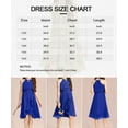 thumbnail image 5 of Sleeveless Kids Girls Halter Dress Children Chiffon Flared Knee-Length Gown, 5 of 5