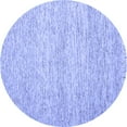thumbnail image 1 of Ahgly Company Indoor Round Abstract Blue Contemporary Area Rugs, 8' Round, 1 of 4